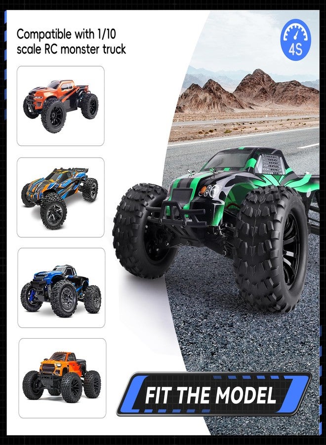 AllinRC 4PCS AllinRC 12mm Hex RC Truck Wheels and Tires 1/10 Scale 2.8 Truck Tires for Traxxas Stampede Vxl Hoss 4x4 Redcat Volcano Epx RC Monster Truck - Image 5